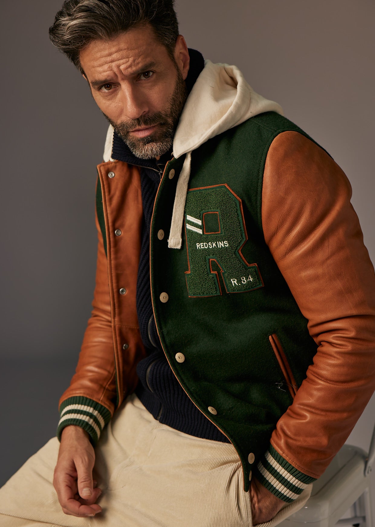 CAMBRIDGE SCHOOL green leather jacket – Redskins