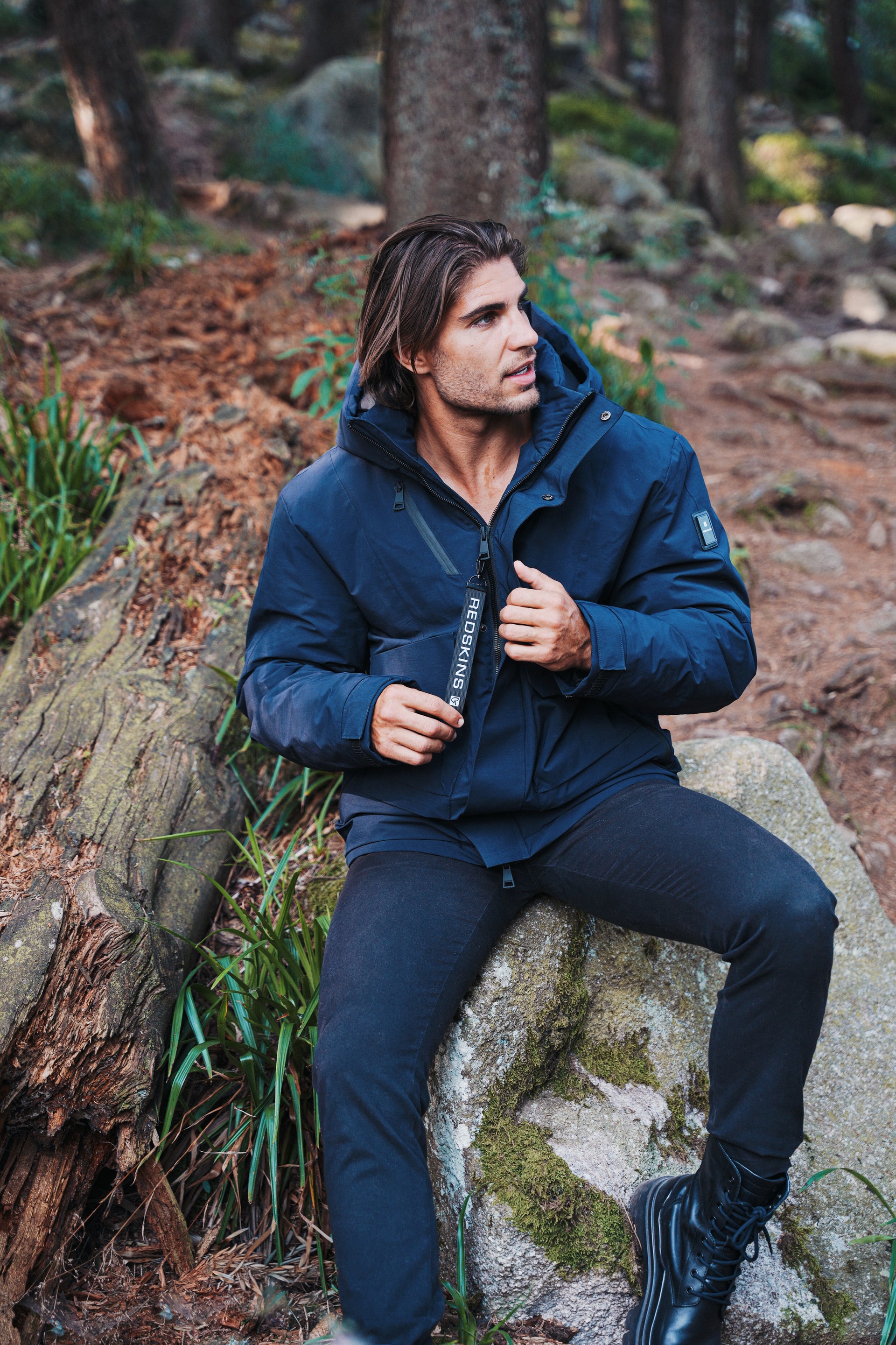 DIAMOND FLAME navy blue jacket – Redskins