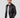 Blouson en cuir noir FORMULA STOWN