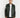 COHIBA SKATBOARD green leather jacket