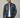 Blouson en cuir NITRO BARCELONA bleu océan
